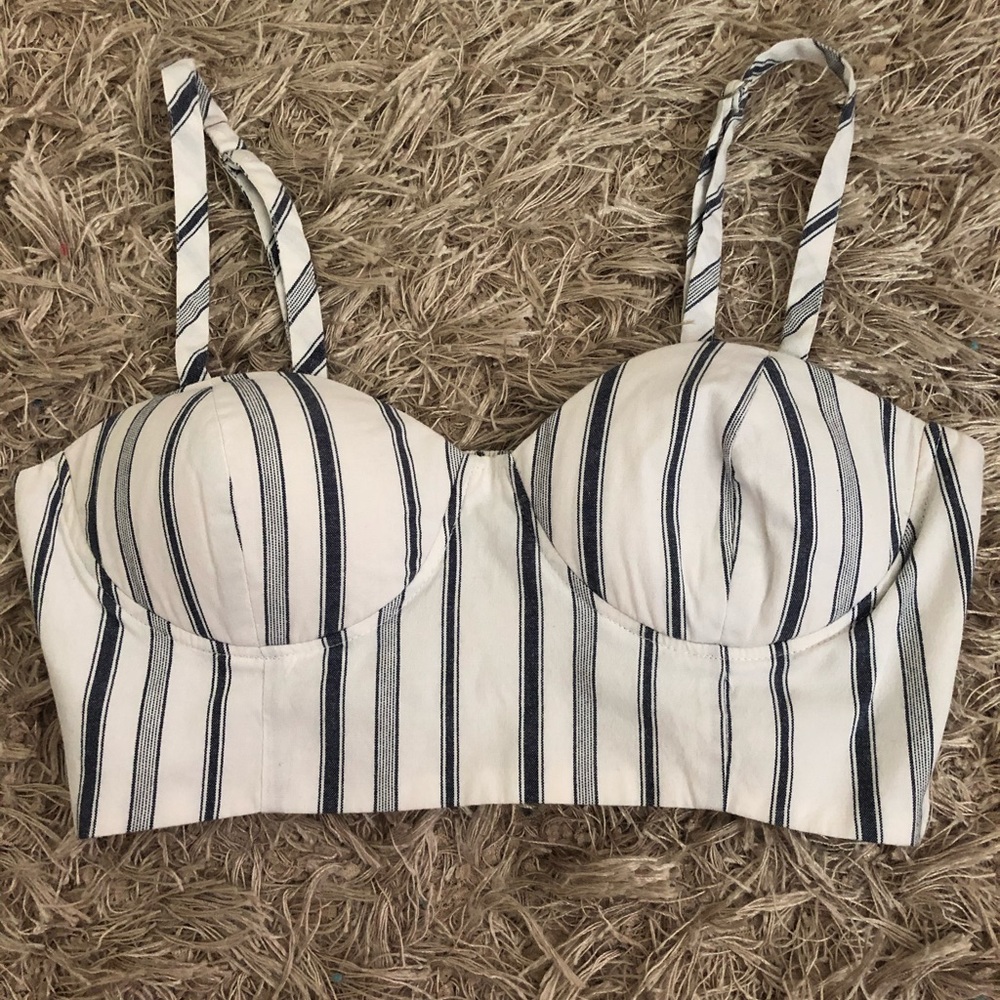Forever 21 Striped Bustier